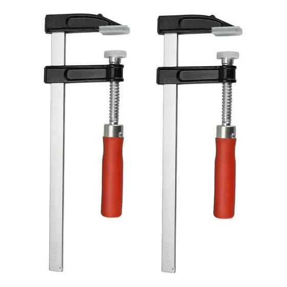 Pack X2 Prensa Sargento Tipo F Carpintería 200x50mm Abrazade