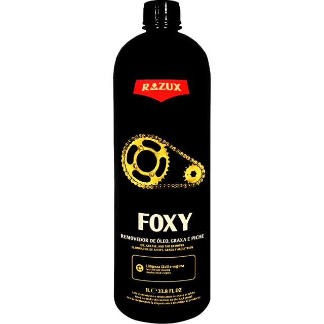 Removedor De Graxa Oléo E Piche Limpa Corrente Foxy Razux 1l