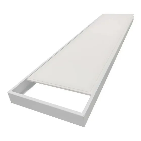 Marco Soporte 30x120 Cm Para Aplicar Blanco Aluminio