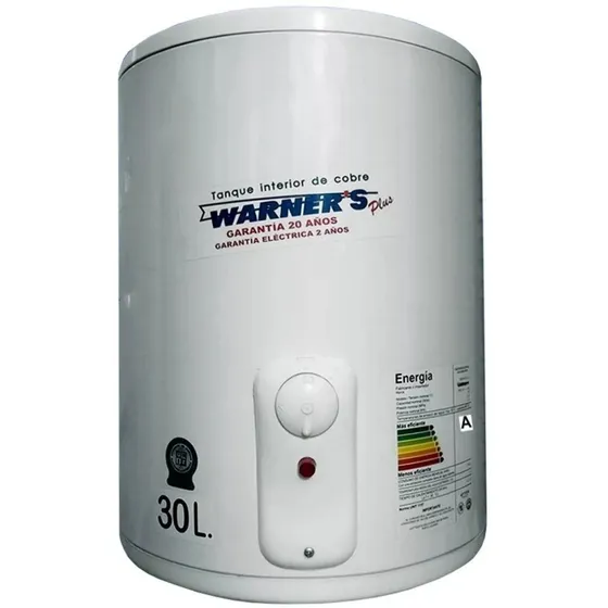 Termotanque Calefon Tanque Cobre 30 Lts Warners Punion