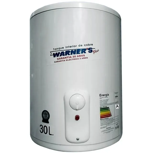 Termotanque Calefon Tanque Cobre 30 Lts Warners Punion