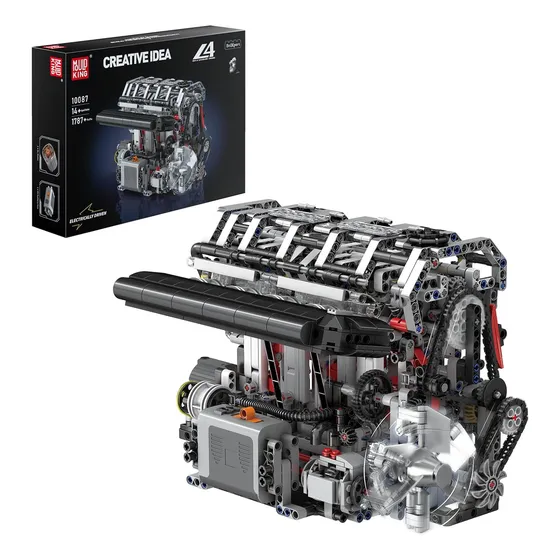 Bloques De Construcción De Motor Mold King L4, Kit De Modelo