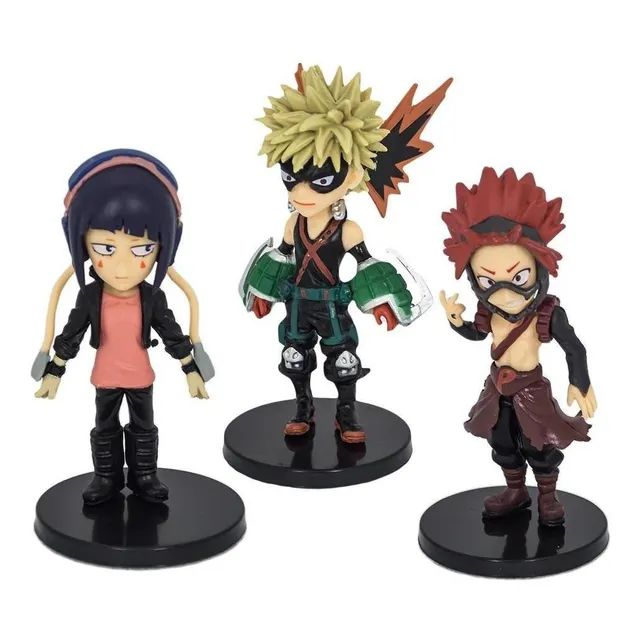 Set 3 Figuras Boku No Hero Heroe Bakugo Kirishima Kyoka Jiro