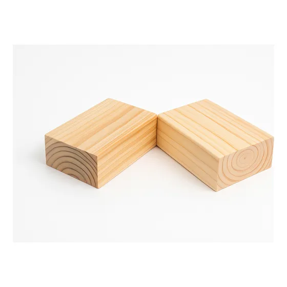 Bloque Ladrillo Taco Madera Yoga Pilates Gym Marrón Claro