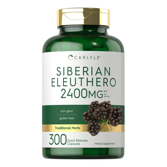 Suplemento Carlyle Siberian Eleuthero 2400 Mg 300 Cápsulas