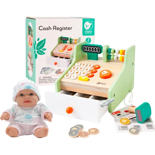 Kit Bebe Bebote Le Bebot + Caja Registradora Classic World