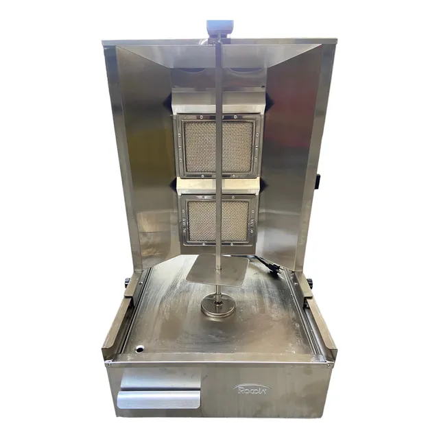 Máquina Asadora De Shawarma A Gas En Acero Inoxidable