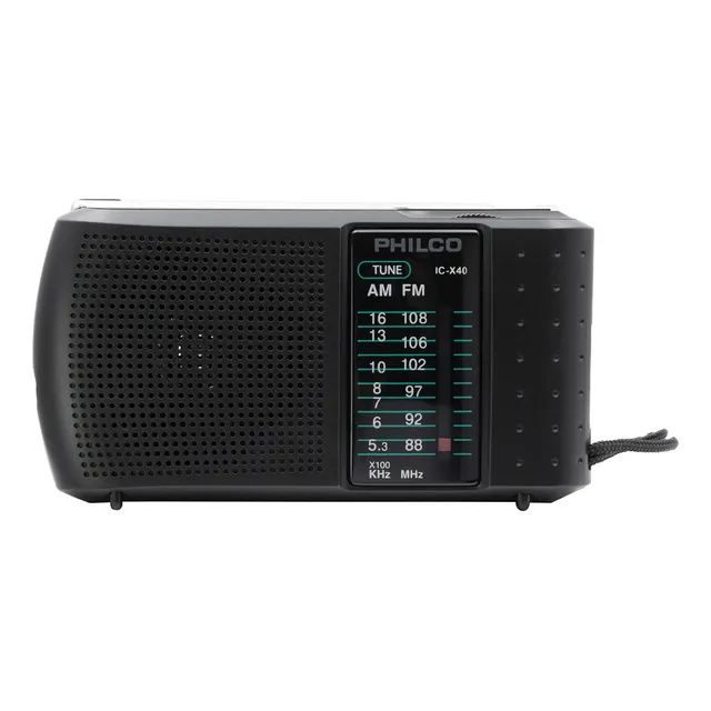 Radio Philco Ic-x40 Portátil Am/fm Color Negro
