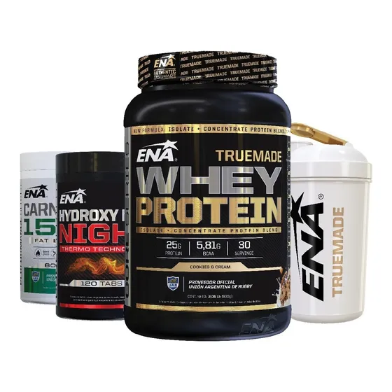 Combo Ena Definicion Muscular Quemador Proteina + Shaker P