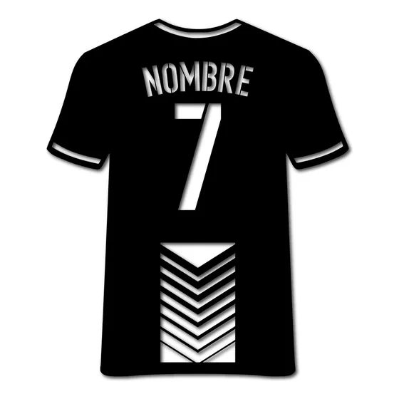 Cuadro Insignia Fútbol Personalizado Nombre 40cm - Madera