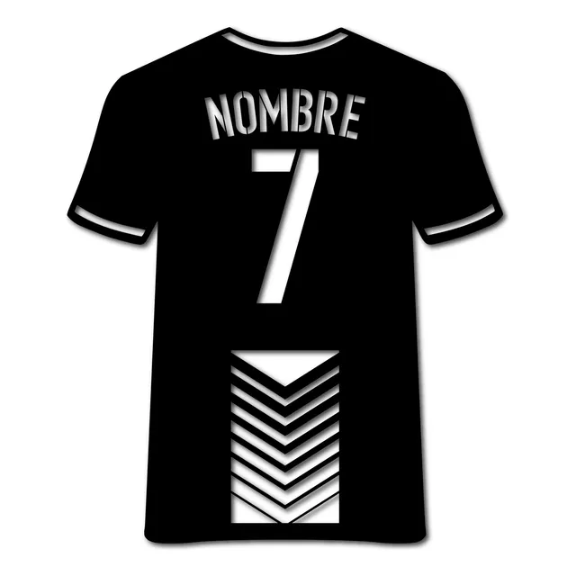 Cuadro Insignia Fútbol Personalizado Nombre 40cm - Madera