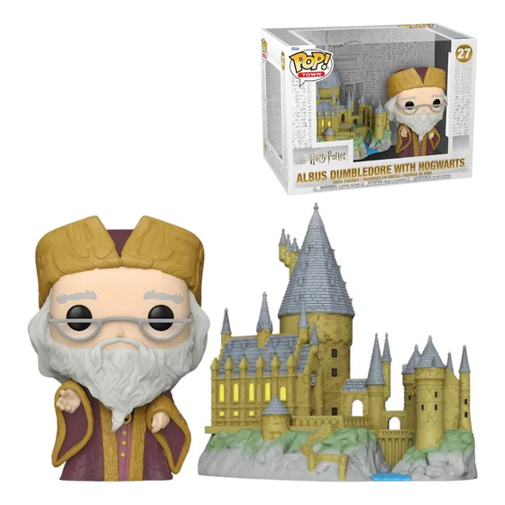 Funko Pop Boneco De Vinil Albus Dumbledore With Hogwarts
