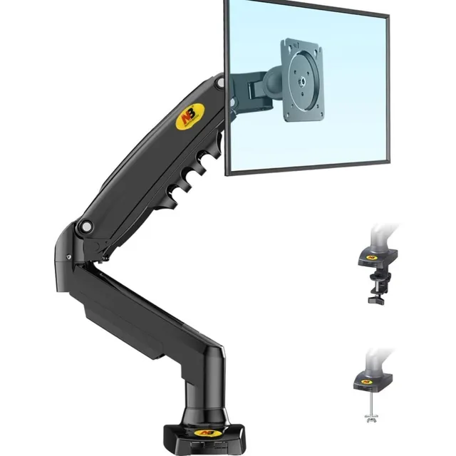 Rack Soporte Flexigas De Mesa Para Monitor 17 A 30 Nb F80 Color Negro