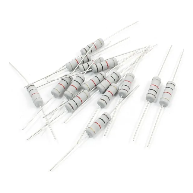 Uxcell 15 Pcs 3 Watt 1 K Ohm Axial Tipo Plomo Color Anillo