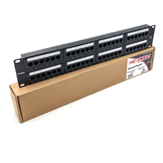 Patch Panel De 48 Puertos Cat5 Cat5e Cat 5e Alta Calidad