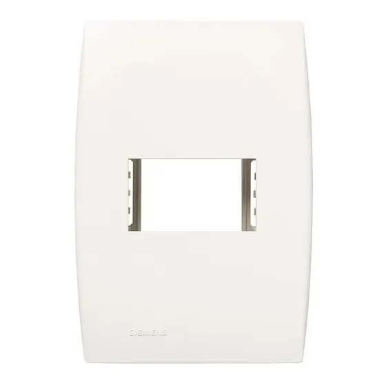 Placa 4x2 1 Posto Horizontal + Suporte Branca Ilus / Siemens