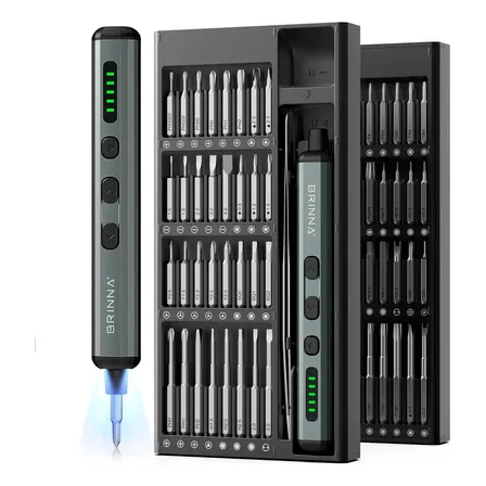 Destornillador Eléctrico Precisión S2 Brinna Portatil 68 Pzs