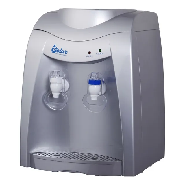 Bebedouro Eletronico Polar Prata - Natural E Gelada Cor Prateado