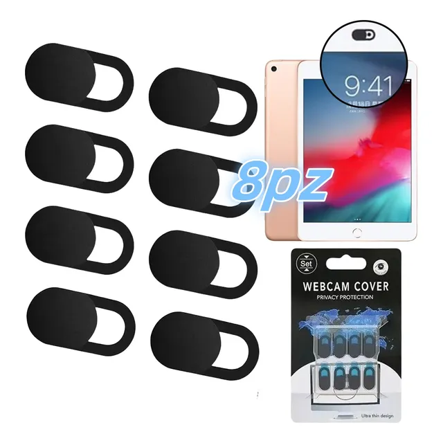 Cubre Webcam 8 Pack Cubierta Anti Espia Camara Con Tapa
