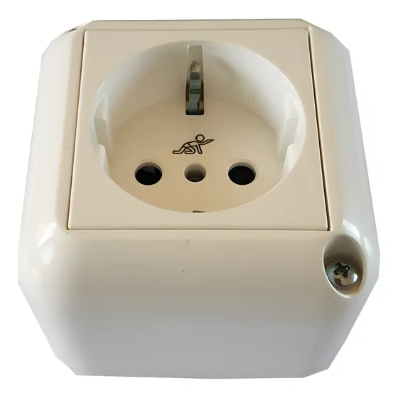 Tomacorriente Conatel Presta Exterior Schucko 16amp 250v 