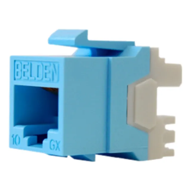 Conector Jack Rj45 Cat6a Belden Ax102288 20 Pza Azul