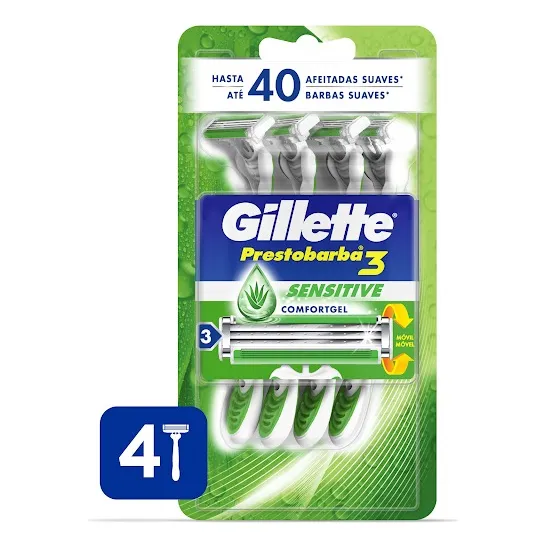 Afeitadora Gillette Sensor 3 ( 4 Pack )