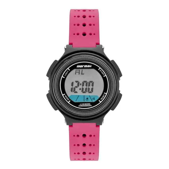 Relógio Mormaii Infantil Rosa Preto Feminino Mo0974b/8q