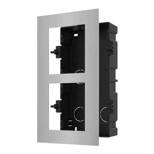 Base 2 Espacios Para Videoportero Modular Ds-kd-acf2 Alum