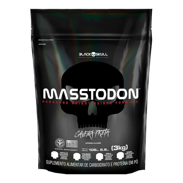 Hipercalórico Masstodon 3kg Black Skull
