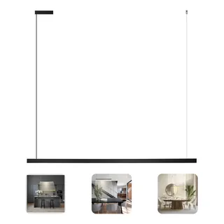 Lustre Pendente De Led Linear Iluminação Slin 15w 1m 3000k Lustre Pendente De Led Linear Iluminação Slin 15w 1m 3000k