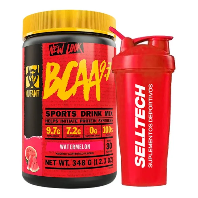 Aminoácidos Mutant Bcaa 9.7 30 Servicios Watermelon + Shaker