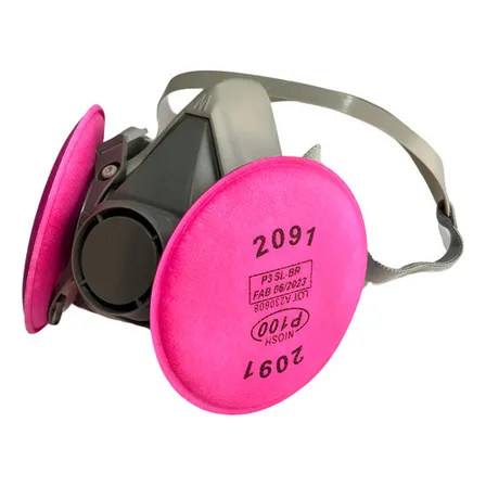 Máscara Respirador Semi Facial + 2 Filtros 2091 P3 Pintura M