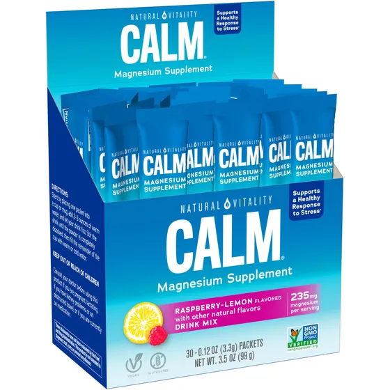 Suplemento Natural Vitality Calm De Citrato De Magnesio, 30