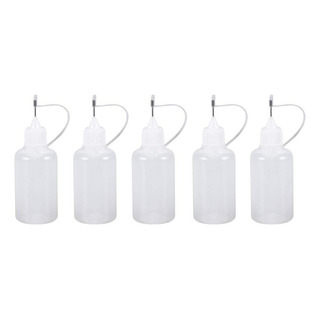 5pcs 30ml Botella Aplicadora De Pegamento Con Punta De Aguja 5pcs 30ml Botella Aplicadora De Pegamento Con Punta De Aguja