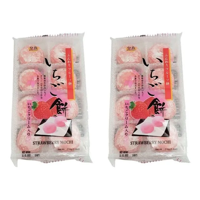 Moti Doce De Arroz Japonês Morango Royal Family Kit 2un