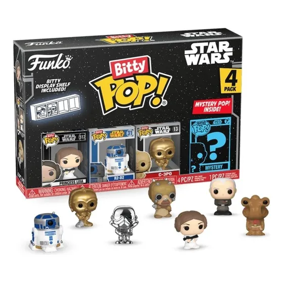 Boneco Funko Bitty Pop Star Wars Leia 4pk