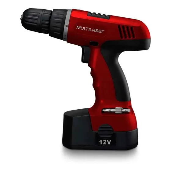 Parafusadeira E Furadeira 12v Recarregável 12V Multilaser