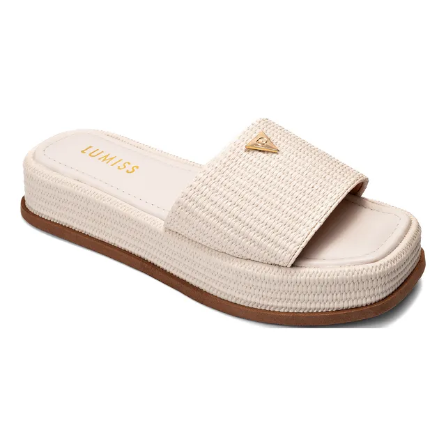 Sandália Tamanco Feminino Flatform Confortável Juta
