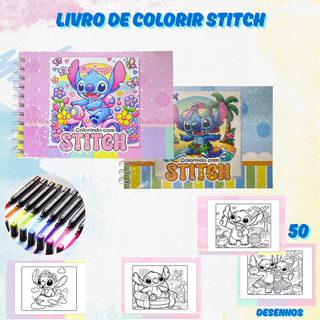 Livro De Colorir Filme Stitch Tipo Bobbie Goods Capa Dura De Livro De Colorir Filme Stitch Tipo Bobbie Goods Capa Dura De