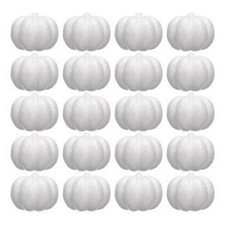 2 X 20 Piezas Calabazas De Espuma Blanca, Accesorios De 2 X 20 Piezas Calabazas De Espuma Blanca, Accesorios De