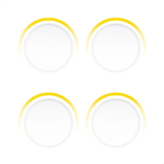 Panel Led Icon Ajustable 20w Luz Cálida Pack De 4 Piezas
