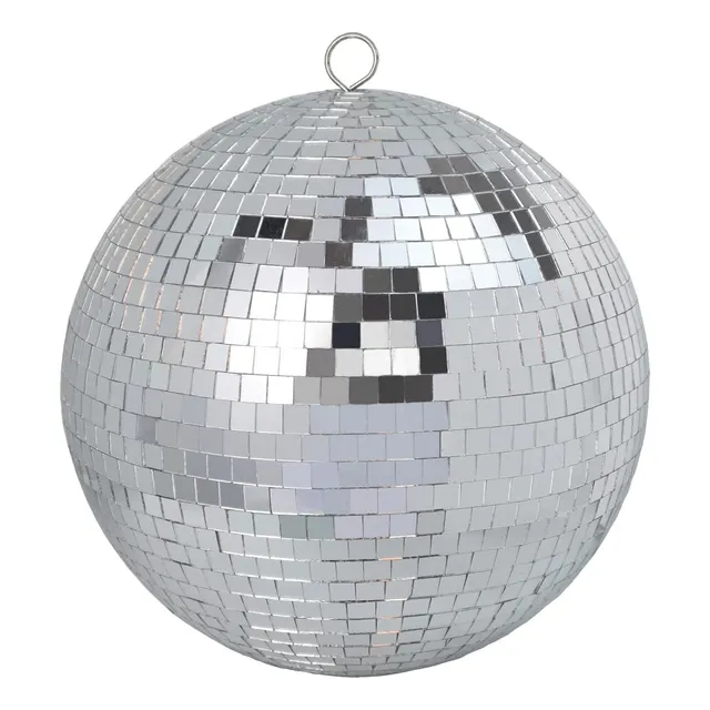 Bola Espejo 20cm Bola Disco + Base Giratoria A 220v
