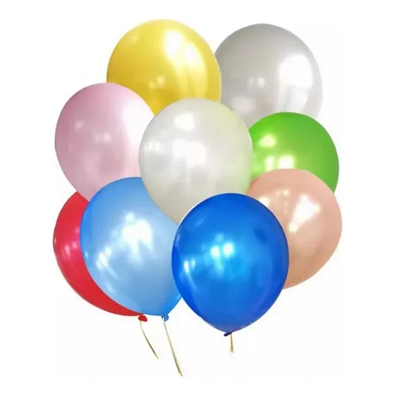 Globos Perlados Multicolor Surtido 12 Pulgadas X 25 Unidades