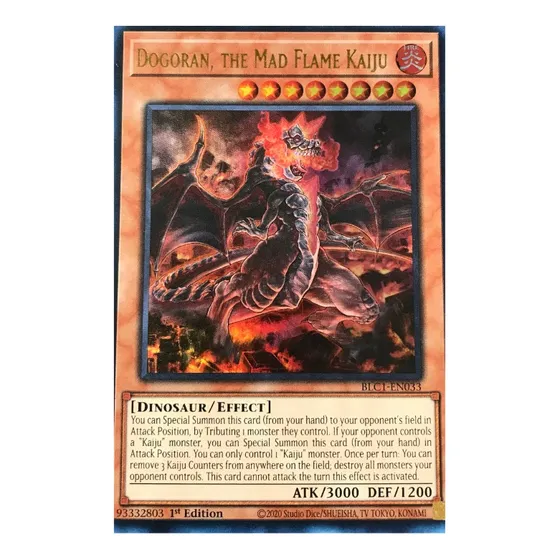 Dogoran Mad Flame Kaiju Ultra Blc1 Yu-gi-oh! Original Konami