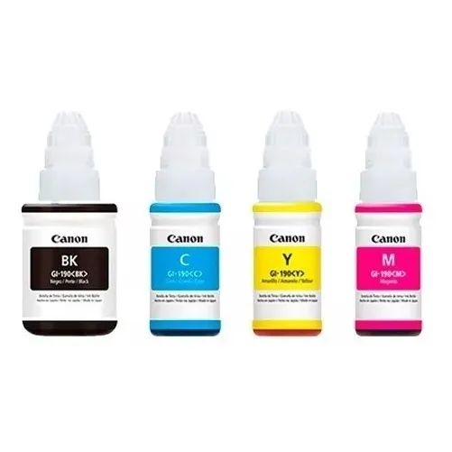 Kit 4 Tintas Canon Original Sistema Continuo G1100/2100/3100