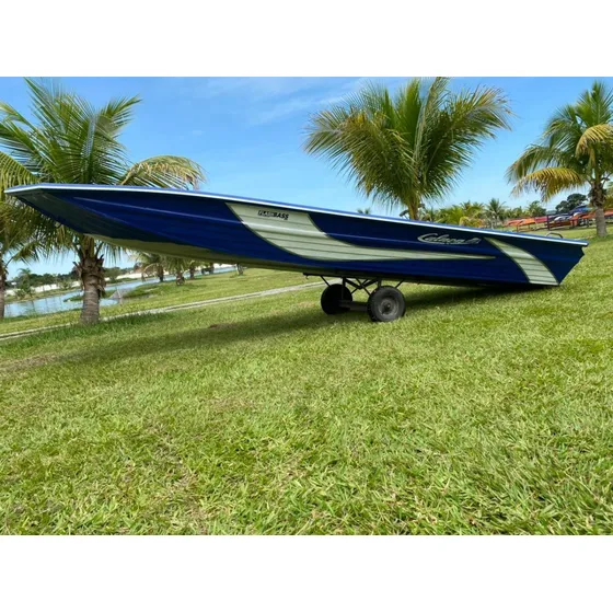Barco De Alumínio Calaça Mod Flash Bass 600 De 6 Metros