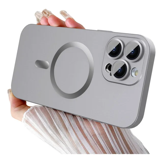 Funda Para iPhone De Líquida Mate Magsafe Protector Cámara