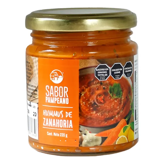 Hummus De Zanahoria 220g - Sabor Pampeano