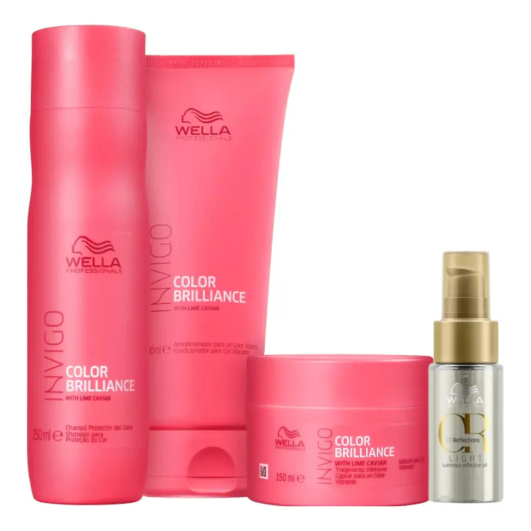 Wella Brilliance Tratamento Completo Cor + Oleo Light 30ml Wella Brilliance Tratamento Completo Cor + Oleo Light 30ml