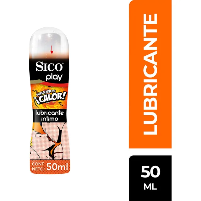 Sico® Play Lubricante Íntimo, Sensación de Calor de 50 ml